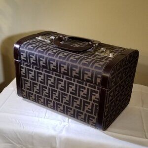 Vintage and rare Fendi Vanity Train/Trunk Case